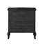 Table de chevet 3 tiroirs noir antique