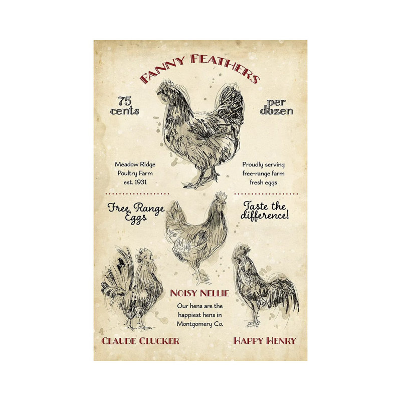 Hen House II by Studio W - Wrapped Canvas Gallery-Wrapped Canvas Giclée, 66.04 cm H x 45.72 cm W