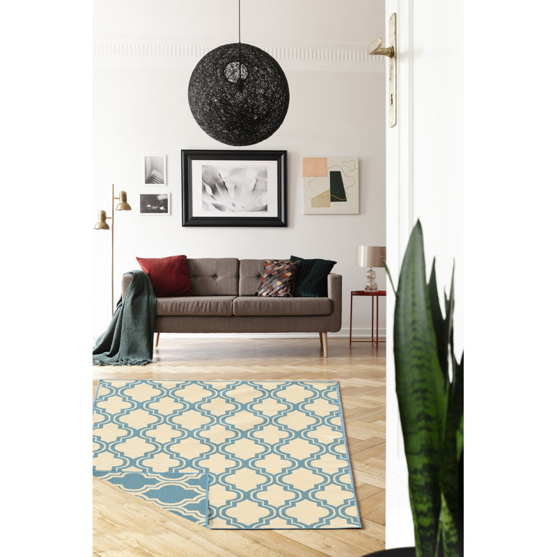 Felisa Wool Geometric Indoor Rug, Rectangle 5' x 8'