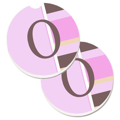 Sous-verre voiture monogramme initial