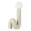 Lampe de table à tube spiralé en céramique 18 po Katya-422317782