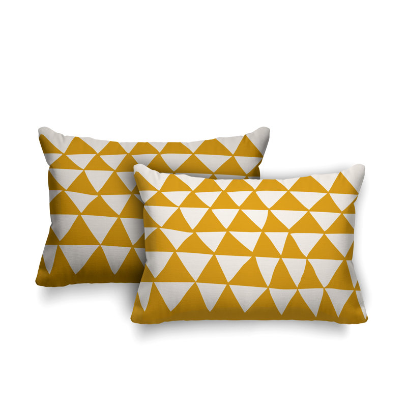  Coussin décoratif intérieur / extérieur sans ajout décoratif, Jaune