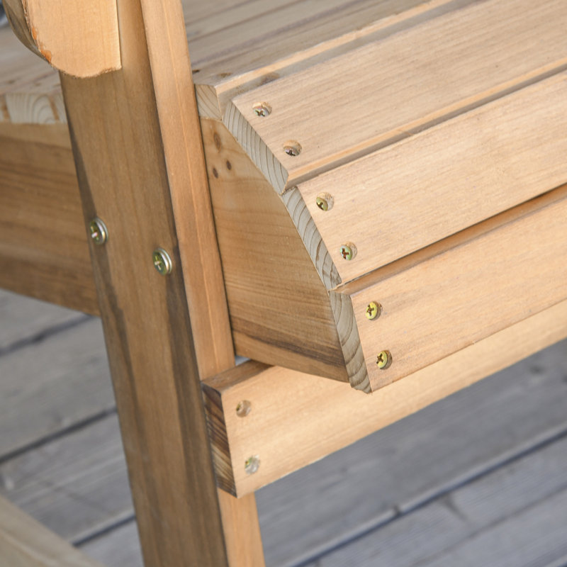 Chaise berçante Adirondack en bois Muskoka, Teck