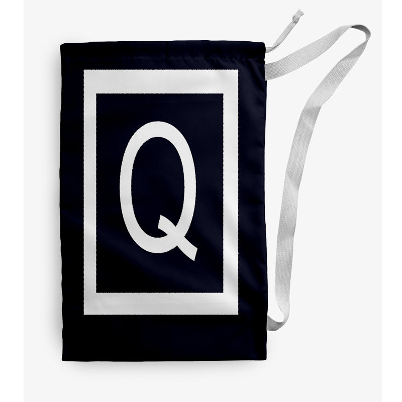 Sac à linge Monogram, Petit (H 29 po x l 18 po), Bleu