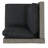 Tahiti Sofa Set Corner+Table - Brown