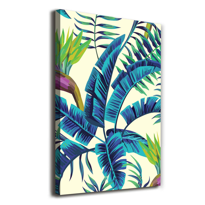 Tropical Leaves - Wrapped Canvas Print