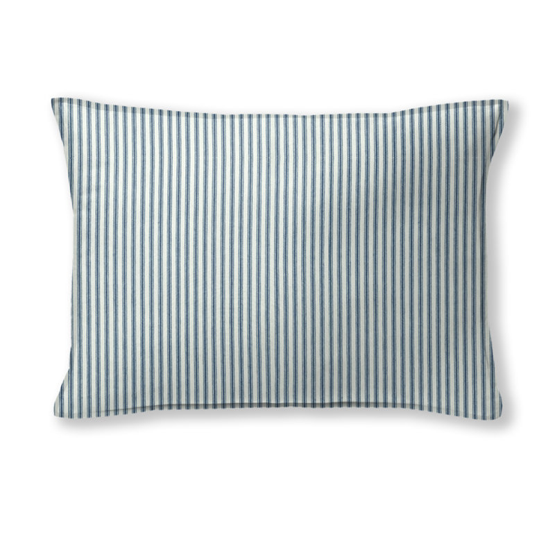 Rectangular Cotton Pillow Cover & Insert, Indigo
