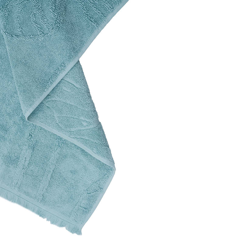 Abdouallah Plush Jacquard Bath Towel, Light Green