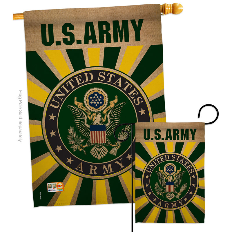 Double Sided 40'' H x 28'' W Polyester Independence Day Flag Set