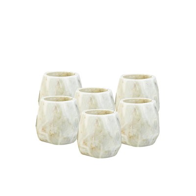3.25'' H Marble Tabletop Votive Holder