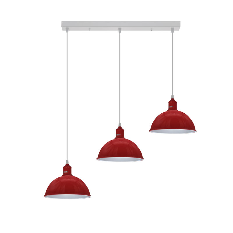 Labeeba 3 - Light Kitchen Island Pendant, Red