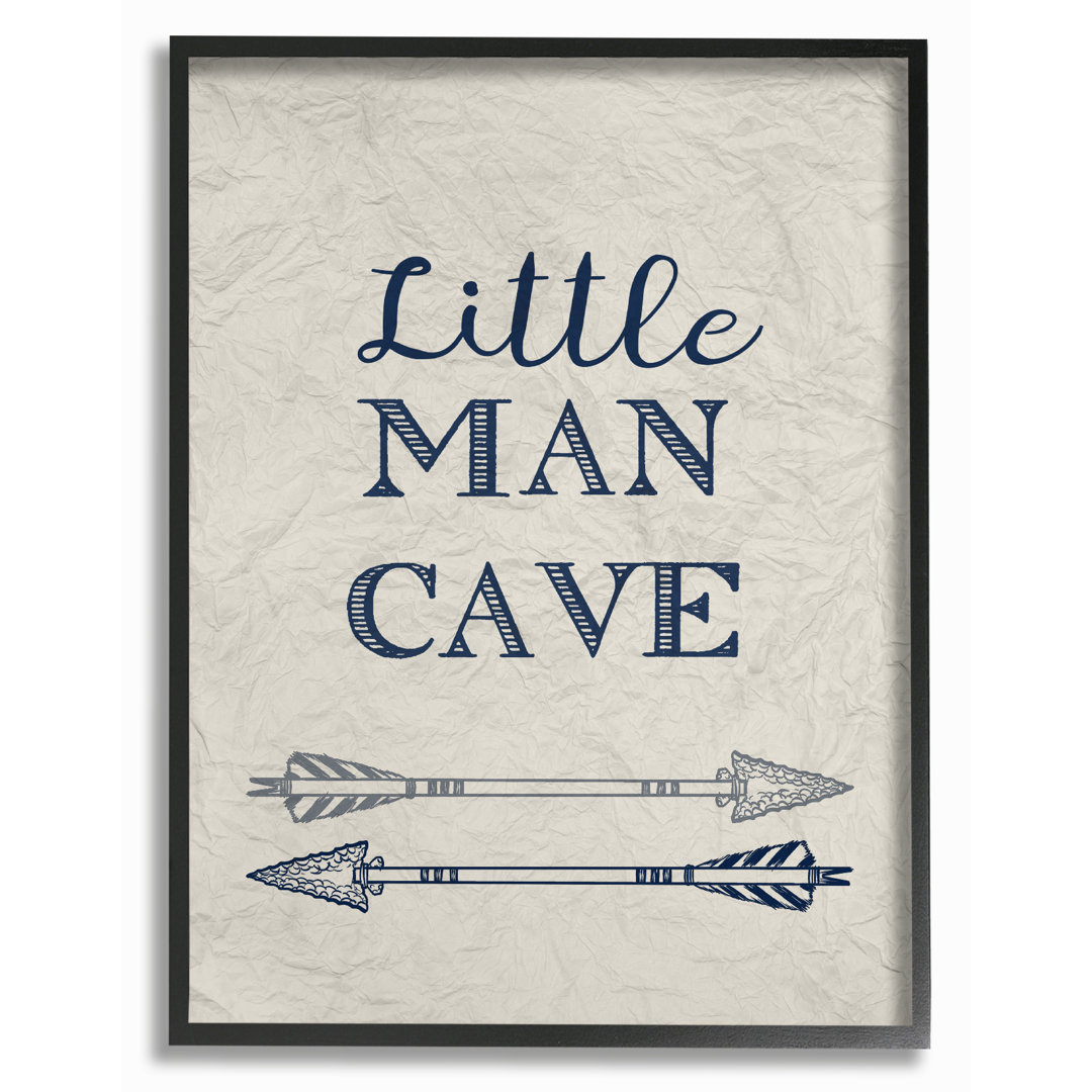 " Little Man Cave Arrows Illustration " Stupell Industries 