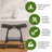 DecoTeak Teak Shower Bench - Serenity, 18 Inch Wide - Teak Shower Bench - Bathroom Stool Seat - in Earthy Teak