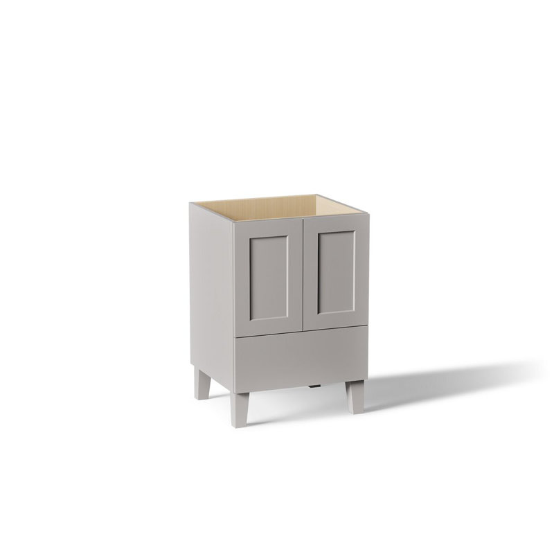 Poplin® Tones 24" Single Bathroom Vanity Base Only, Mohair Gray