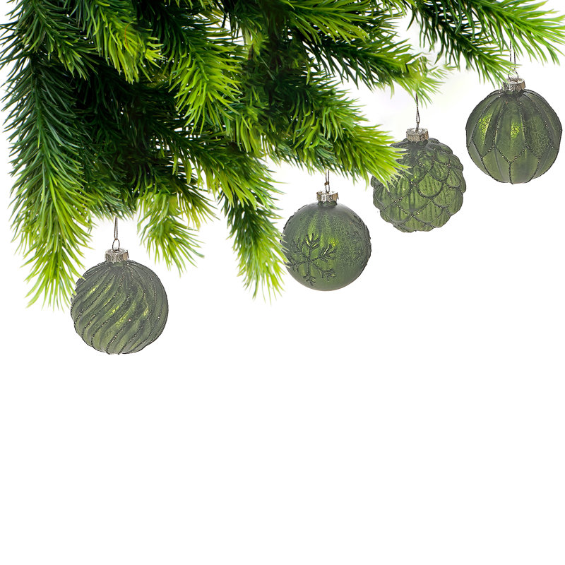 Ihcasadecor 8'' Glass Snowflakes Holiday Shaped Ornament