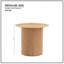 Petite table d'appoint ronde 17,71 po