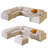 152" U Shaped Oversized Modular Sectional Sofa, Large 7 Seat Corner Couches for Living Room-1535780458