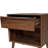 Mid Century Modern Nightstand with Charging Station, Retro Wooden End Table Living Room with Open Shelf & Large Storage Drawers, Side Table for Bedroom, Office, Walnut-1996827838