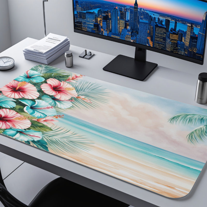 Polyester Desk Pad, 23.6x13.8
