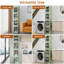 Boîte de rangement en plastique empilable sur roulettes Aarn-1081231159