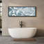 Abstrait oiseaux blancs volant dans un ciel bleu, images extra larges, impression sur toile encadrée-107117940-111665857