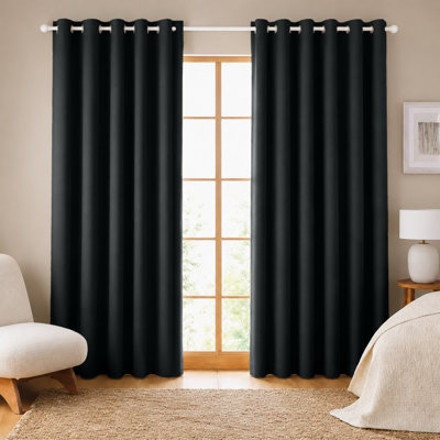 260 GSM Thermal Blackout Eyelet Curtains