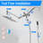 Rain Dual Shower Head 2.5 GPM GPM