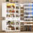 Kitchen Pantry with 6 Doors and 2 Drawers, 71'' Tall Cabinet with Adjustable Shelves, Freestanding Tall Cupboard Storage Cabinet, Kitchen Hutch Cabinet Pantry Organizers for Dining Room, Living Room, Hallway-1504250944