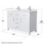 Beckett 48" Freestanding Double Bathroom Vanity with Quartz Top-646743065-646743071-646743068