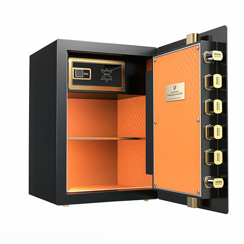 Coffre-fort à empreinte digitale 14,96 po pour bureau à domicile protégé par mot de passe, 23.62" H x 14.96" W x 13.62" D