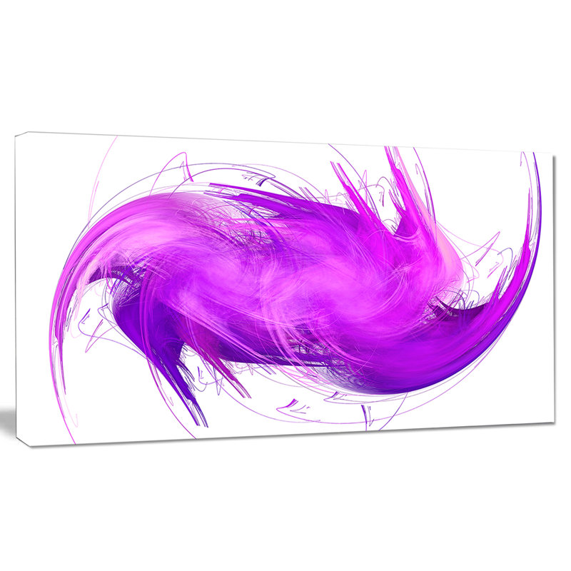 « abstract mauve fractal pattern », impression sur toile, H 20 po x l 40 po x P 1po