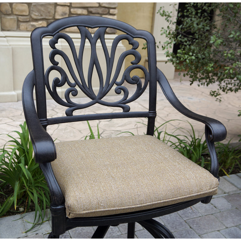 Lebanon 5-Piece Patio Bar Set with Cushions and 42'' Round Bar Table