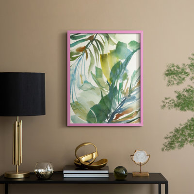 «Paradise Memory II», reproduction encadrée - bois massif