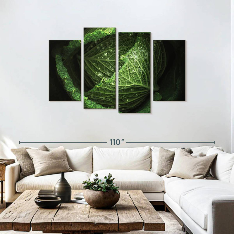Yarlin Cabbage, 48" H x 75" W