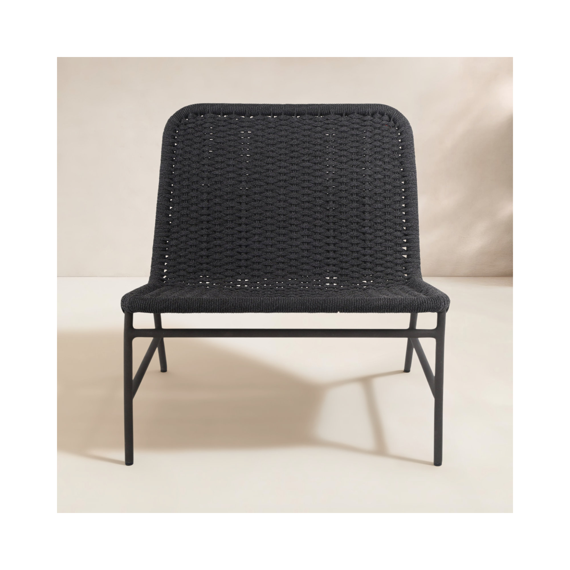 Brio Outdoor Armless Lounge Chair, Teak