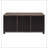 Rustic Oak and Black Coffee Table with Sliding Doors