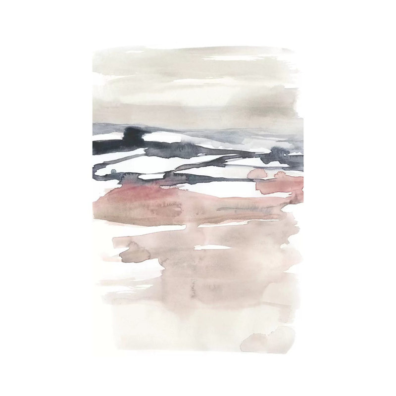 Tiered Horizon Line II by Jennifer Goldberger - Wrapped Canvas Print, 20.32 cm H x 30.48 cm W