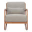  Fauteuil rembourré gris