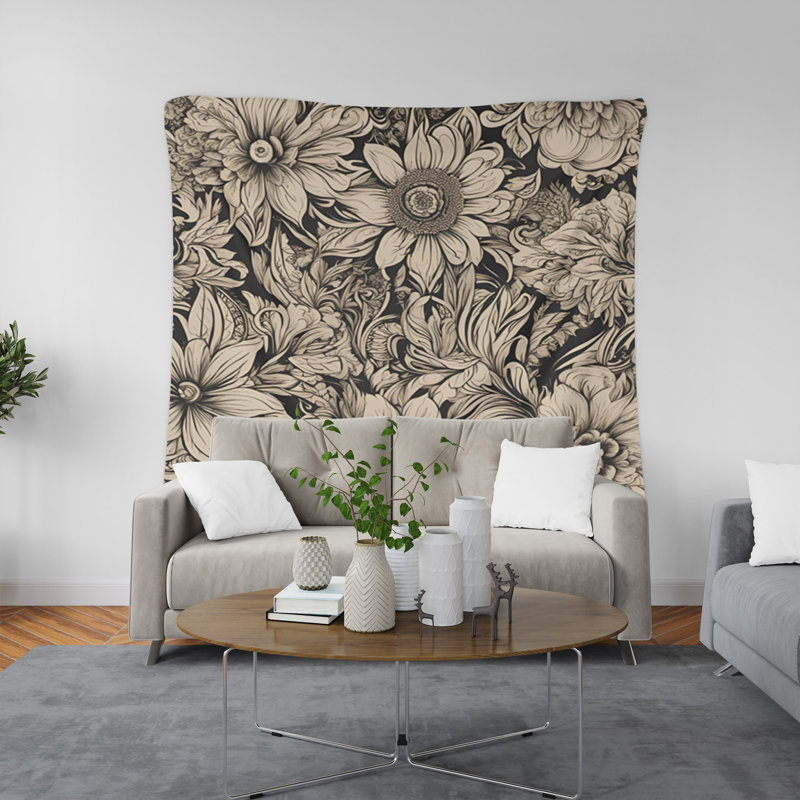 Tapisserie murale, H 88 po x l 104 po