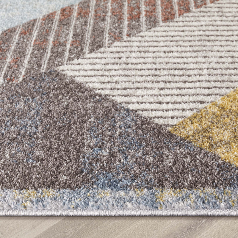 Sydney Geometric Synthetic Area Rug, Rectangle 160 x 220cm