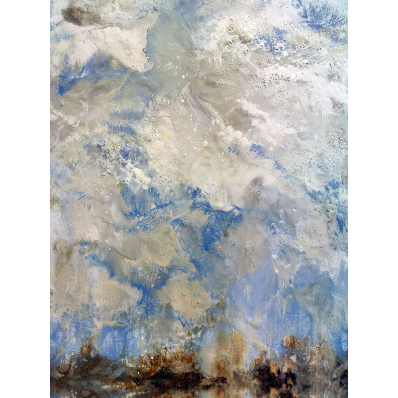Nothing But Blue Sky - Artist Enhanced Canvas Print, White Framed Canvas, 40" H x 30" W x 1.75" D