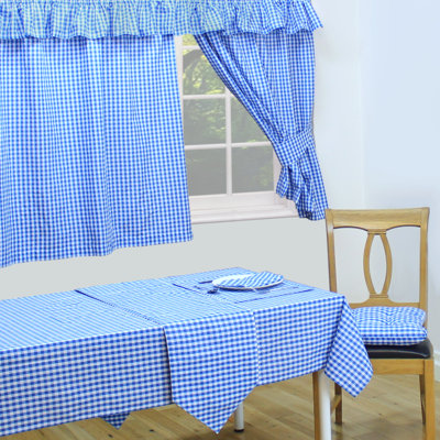 Gingham Check Tablecloth