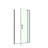 28-32"W X 72"H Left And Right Opening Universal Pivot Shower Door, Open Outside, With 1/4" And 5/16" Tempered Glass And Matted Black Finish