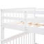 White Stairway Bunk Bed With Useful Storage And Dependable Guard Rail For Bedroom Dorm, - Spacious Safe Sleeping Solution Functional Design