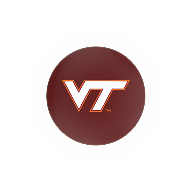 Tabouret de bar pivotant de 30 po NCAA, Chrome, Virginia Tech University