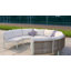 Ensemble de canapé modulaire d'extérieur en aluminium-154898728-137597867