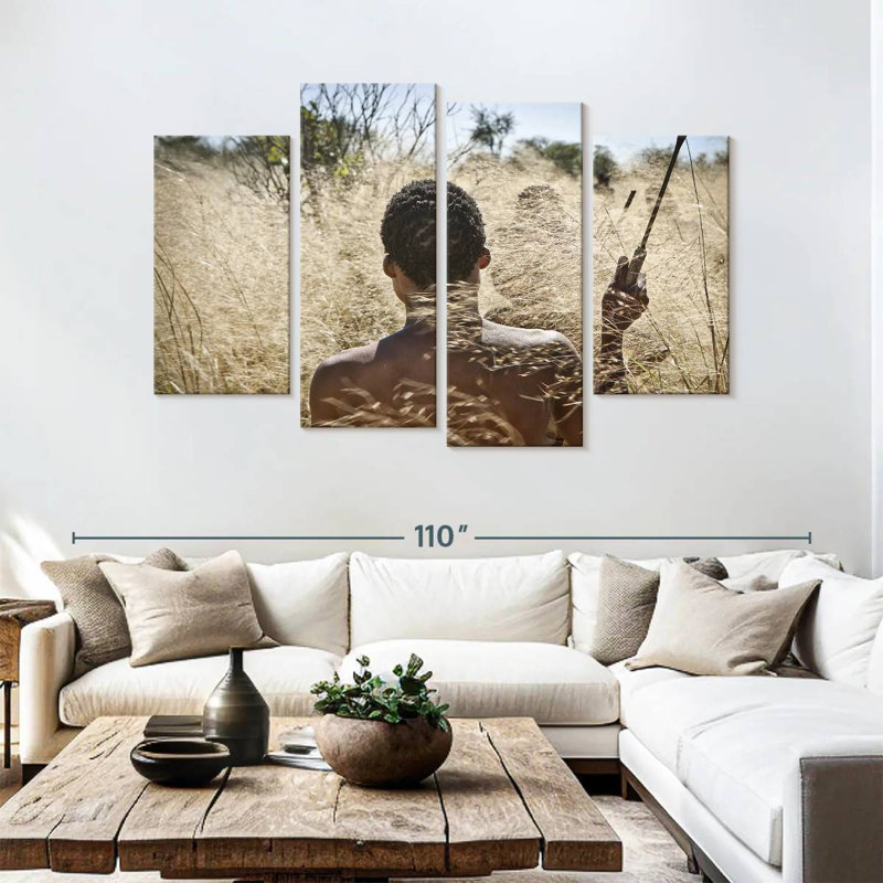 Senne, chasseur africain, H 54 po x l 84 po