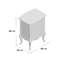 Lemaire 48cm W Solid + Manufactured Wood Bedside Table-16541491