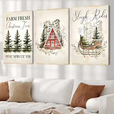 3 Piece Wrapped Canvas Print