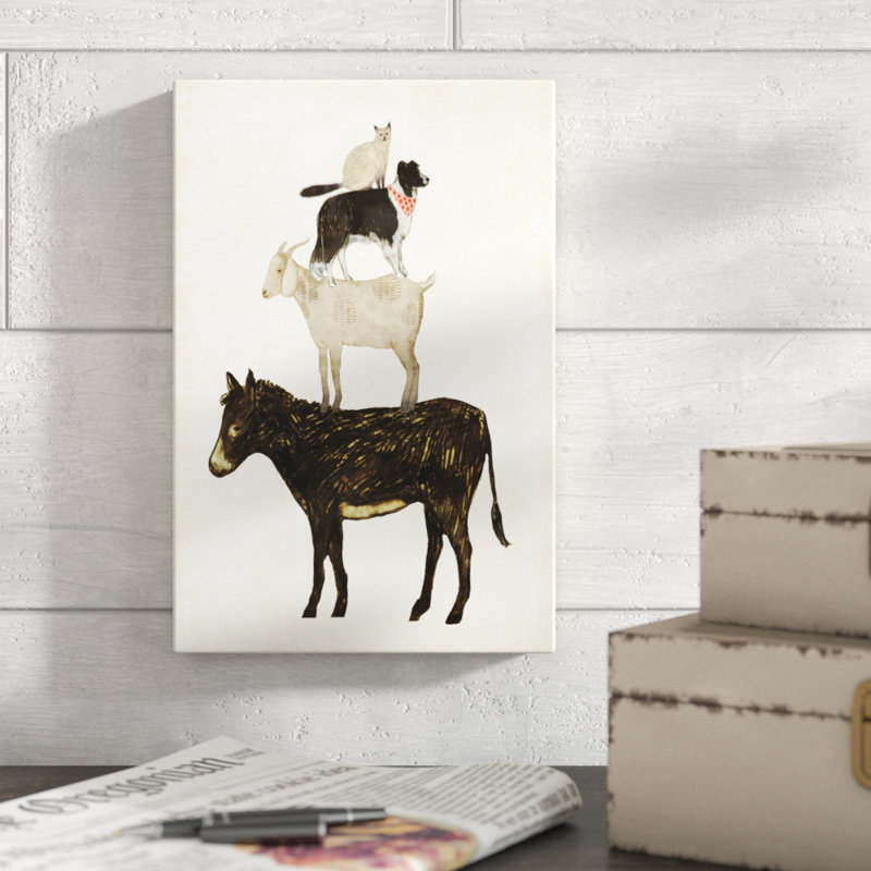 "Barnyard Buds VI" par Victoria Borges, reproduction d'art sur toile, H 12 po x l 8 po, Toile tendue